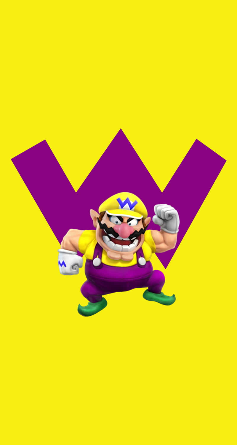 Wario, the Mischievous Antagonist of the Mario World Wallpaper