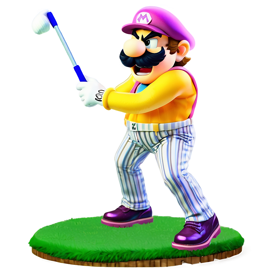 Wario Golf Swing Png 86 PNG