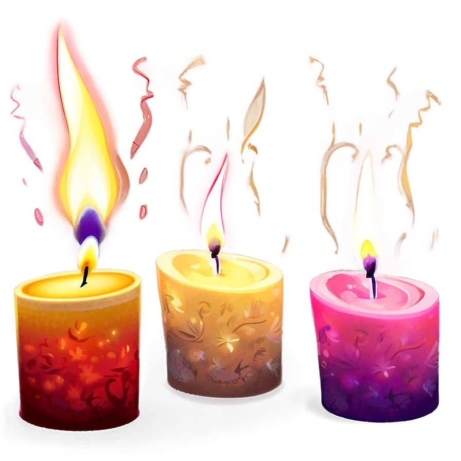 Warm Celebration Candlelight Png Xor PNG