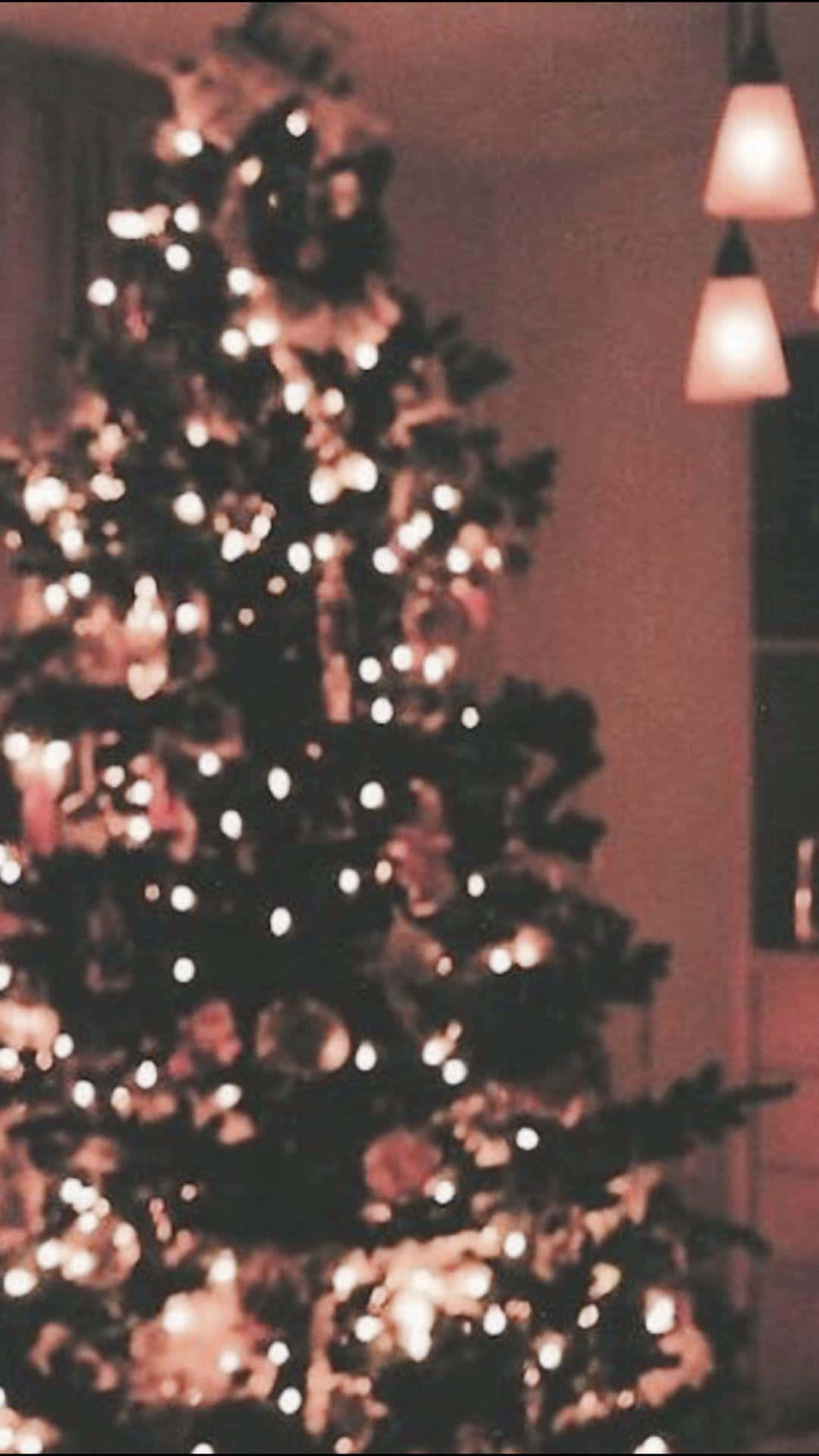 Warm_ Christmas_ Tree_ Lights Wallpaper
