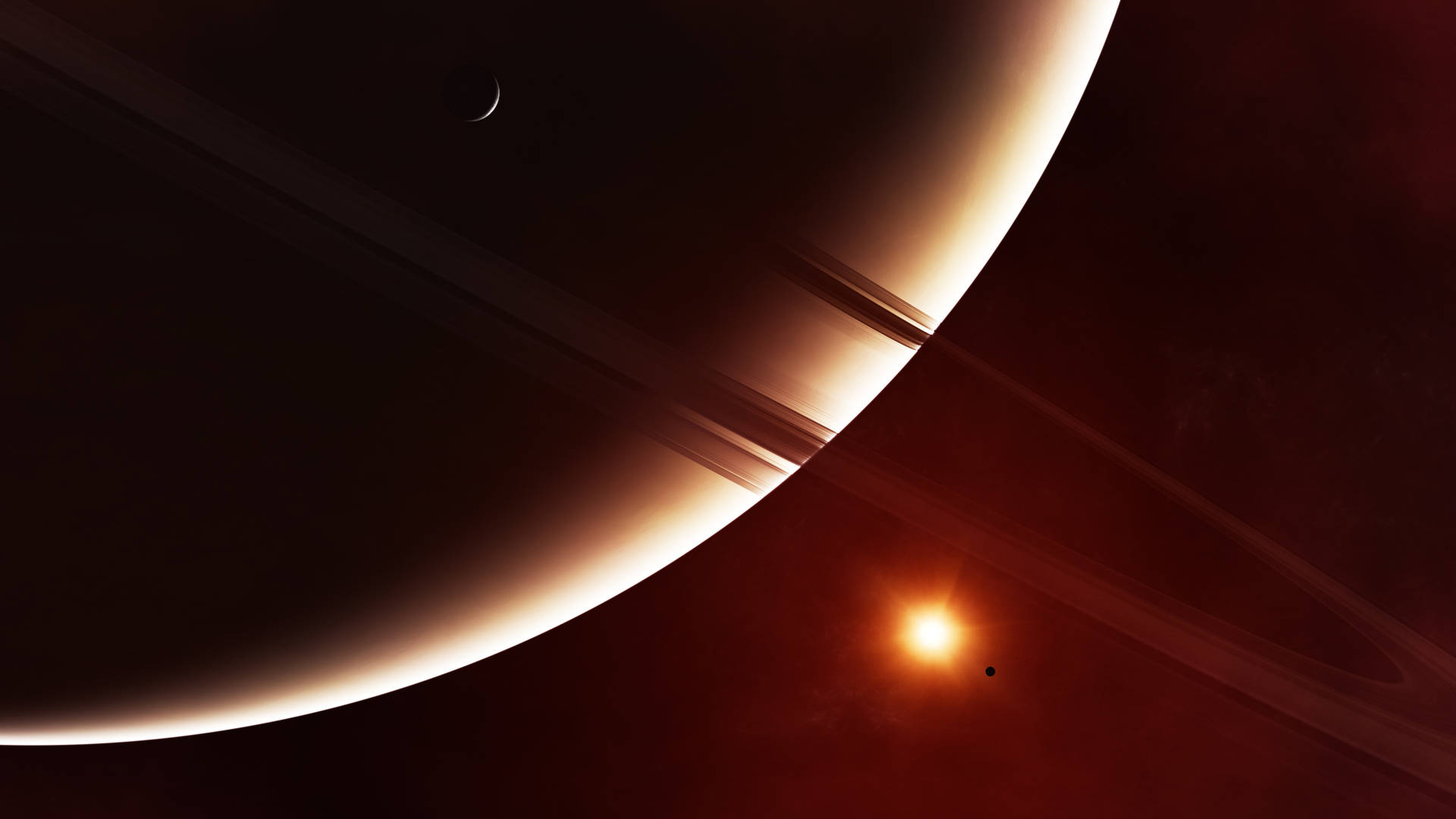 Warm Saturn 4k Background