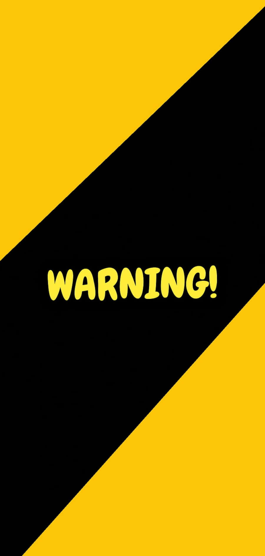 Caution Sign on Vibrant Red Background Wallpaper