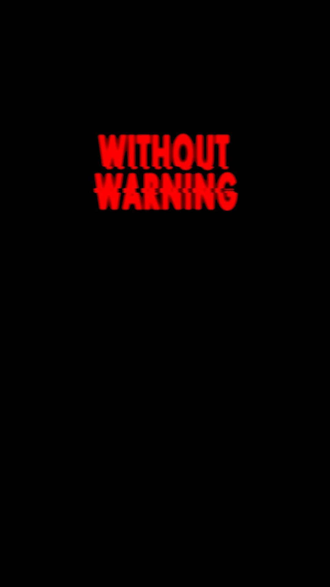 warning iphone wallpaper