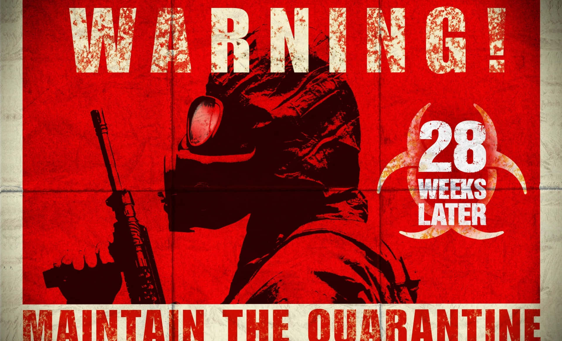 Covidquarantine Warning: Covid-karantänvarning. Wallpaper