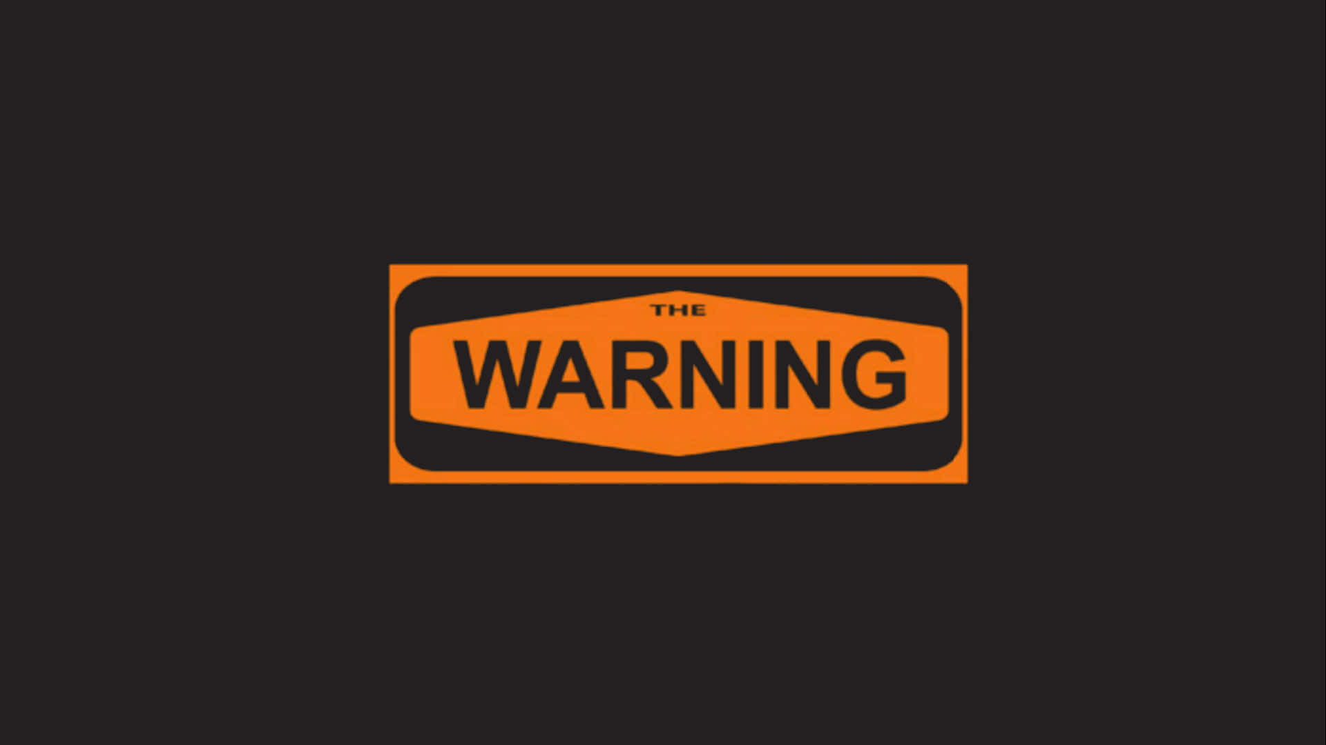 Advarsels Orange Ikon Strøg over en Mørkere Baggrund Wallpaper