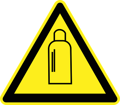 Warning Sign Bottle Graphic PNG