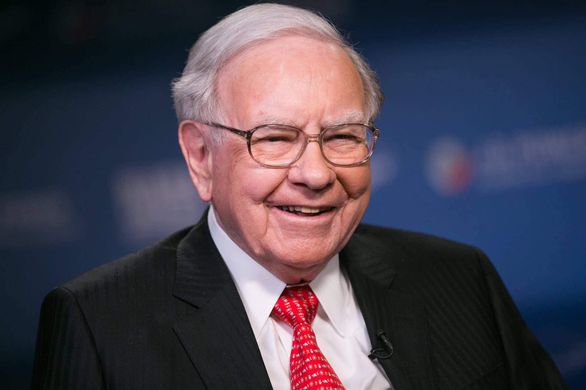 Warren Buffett Smiling Face Profile Photography Wallpaper