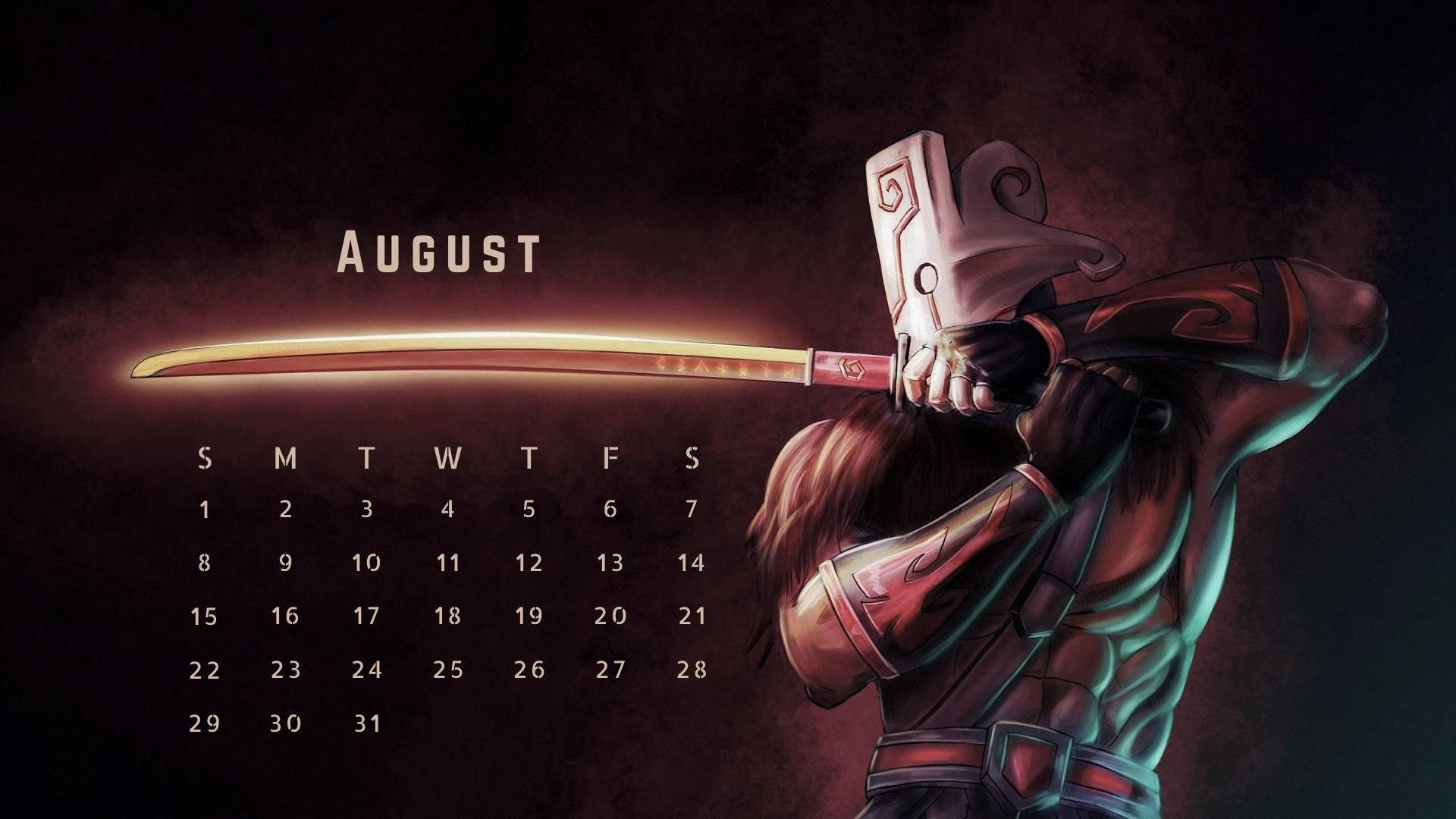 Warrior August 2021 Calendar