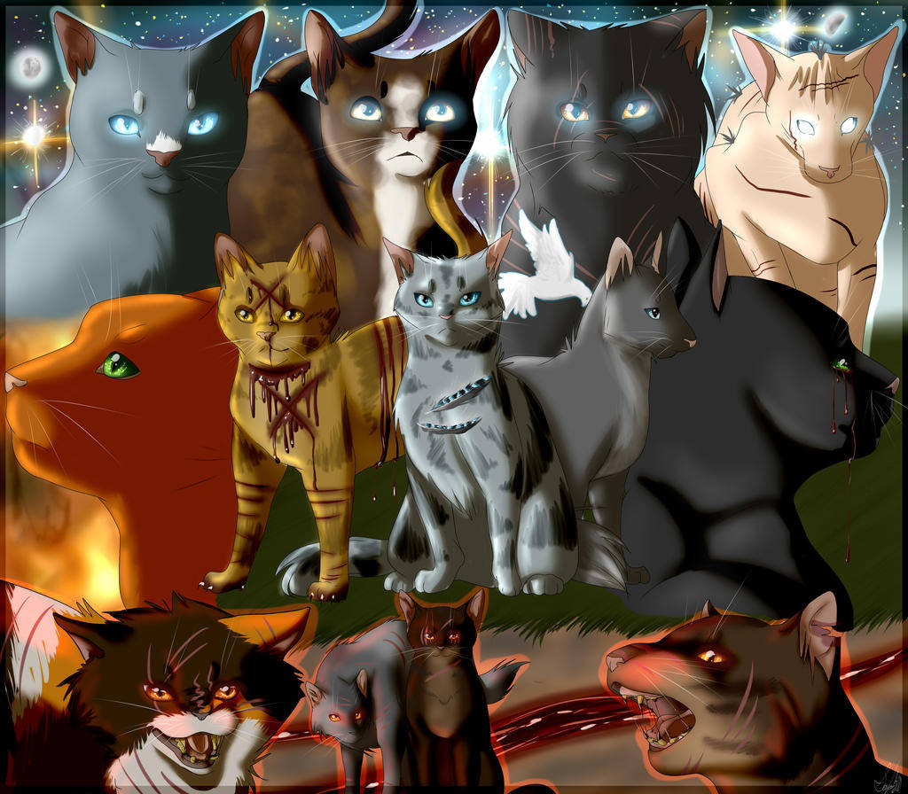 Коты воители все персонажи с именами и картинками на русском и племенами