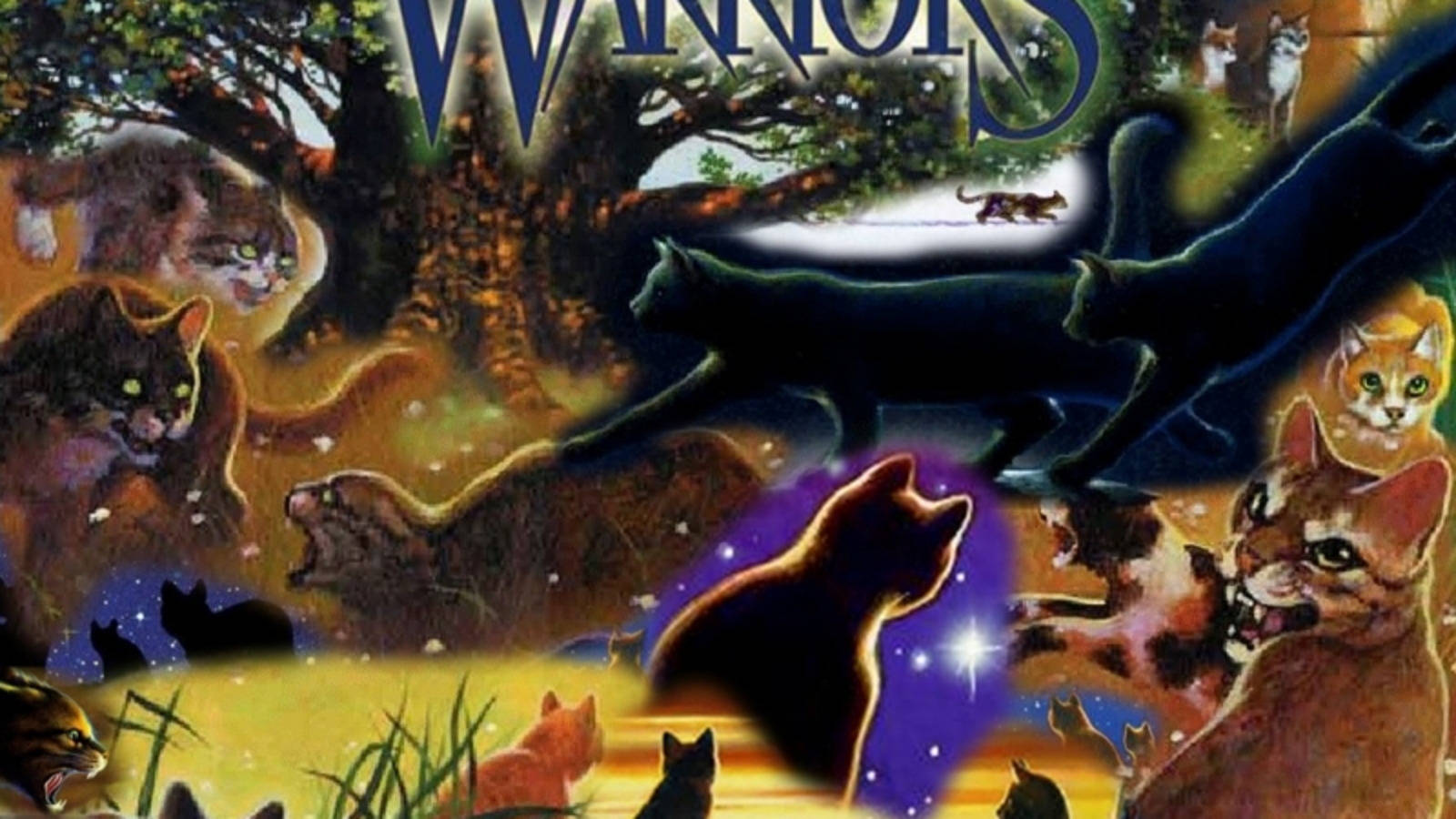 Riveting Display of Warrior Cats in Action Wallpaper