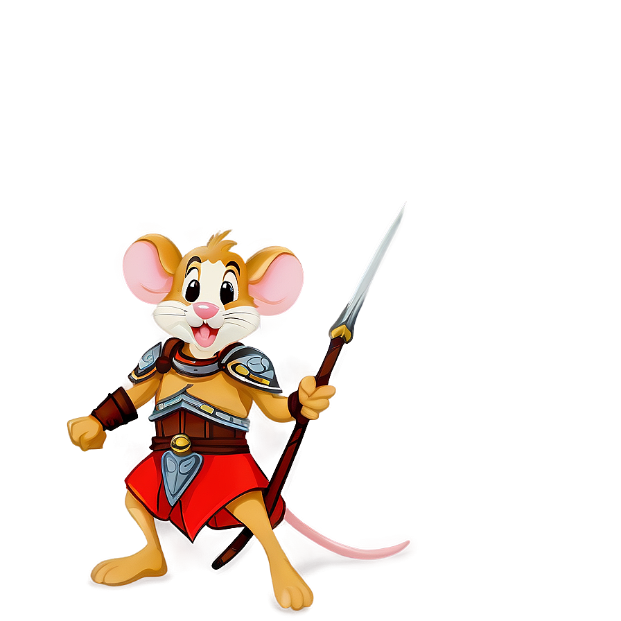 Warrior Mouse Png 05042024 PNG