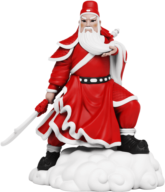 Warrior Santa Figurine PNG