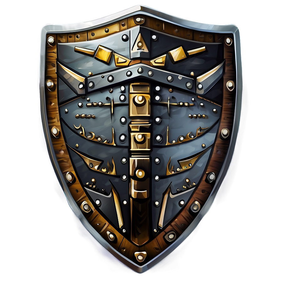 Warrior Shield Vector Png 06262024 PNG