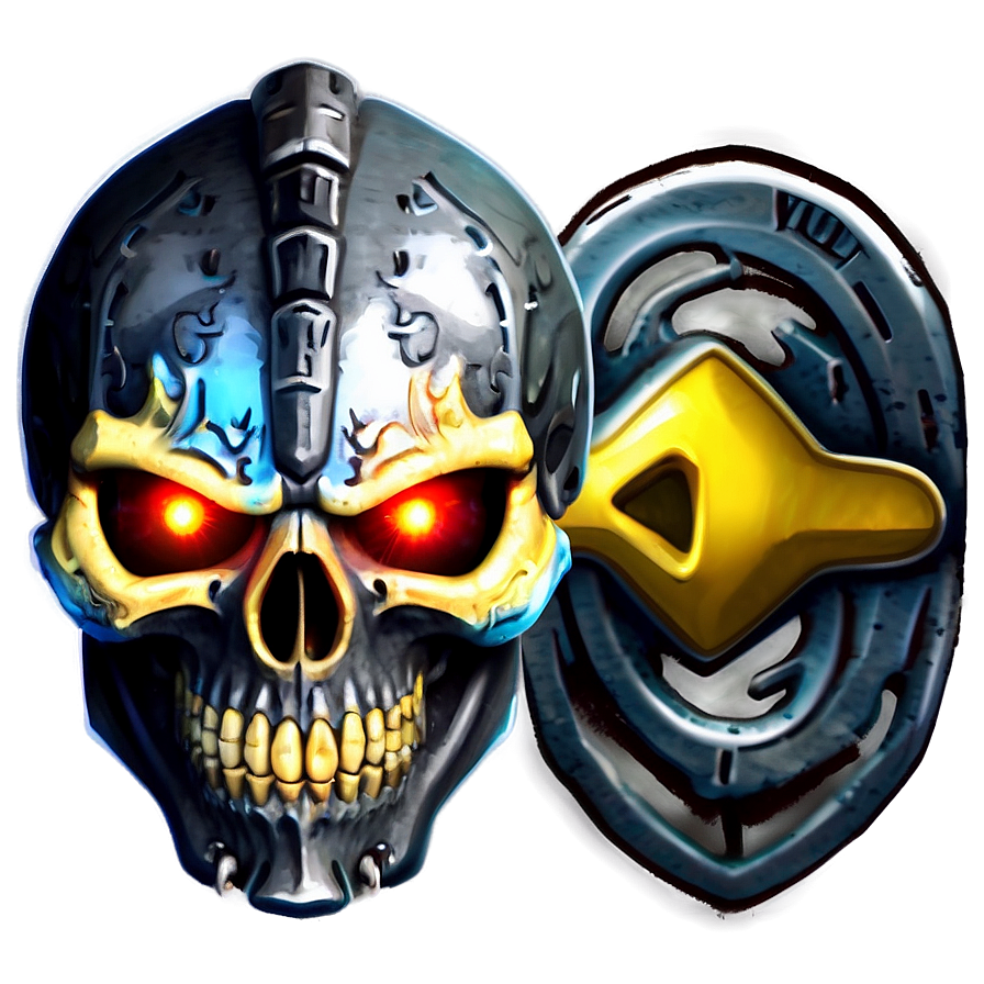 Warrior Skull Emblem Png A PNG