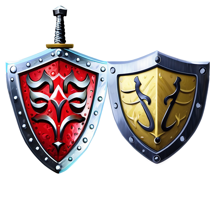 Warrior Sword And Shield Icon Png Byd59 PNG
