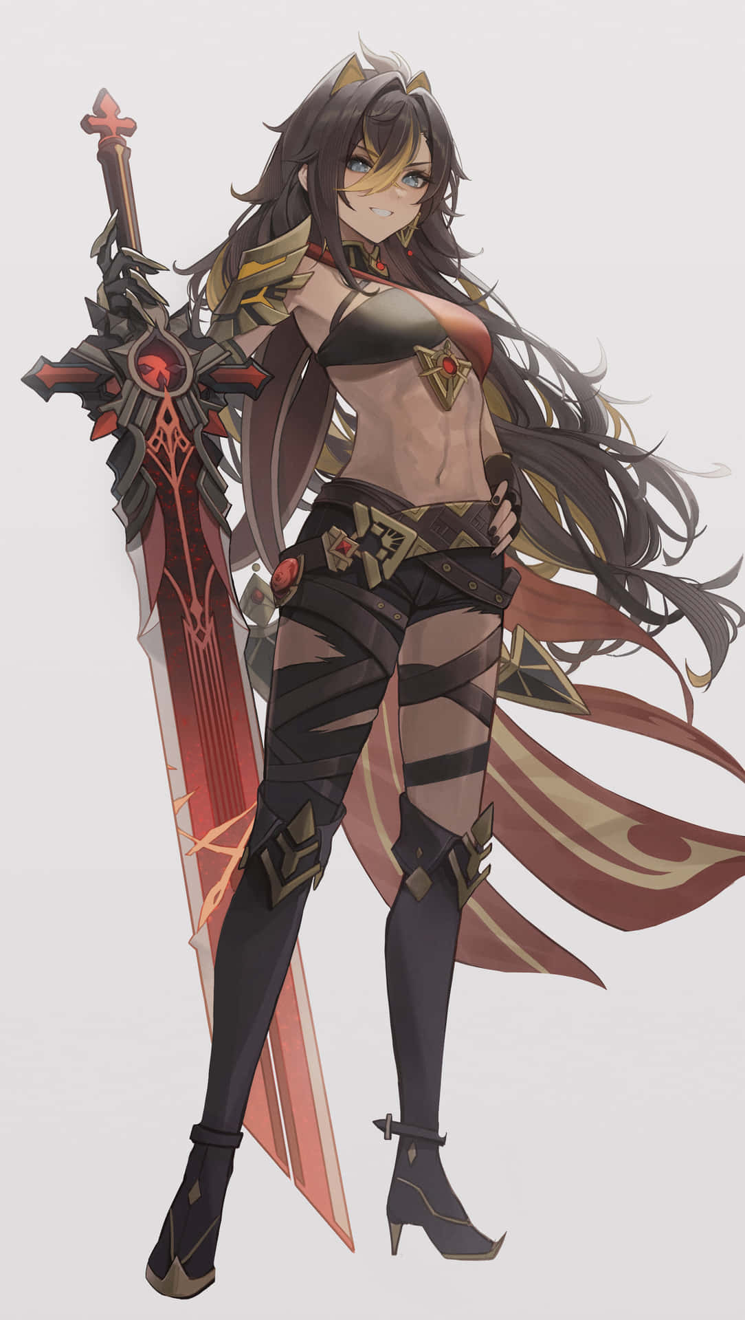 Warrior Womanwith Sword Wallpaper