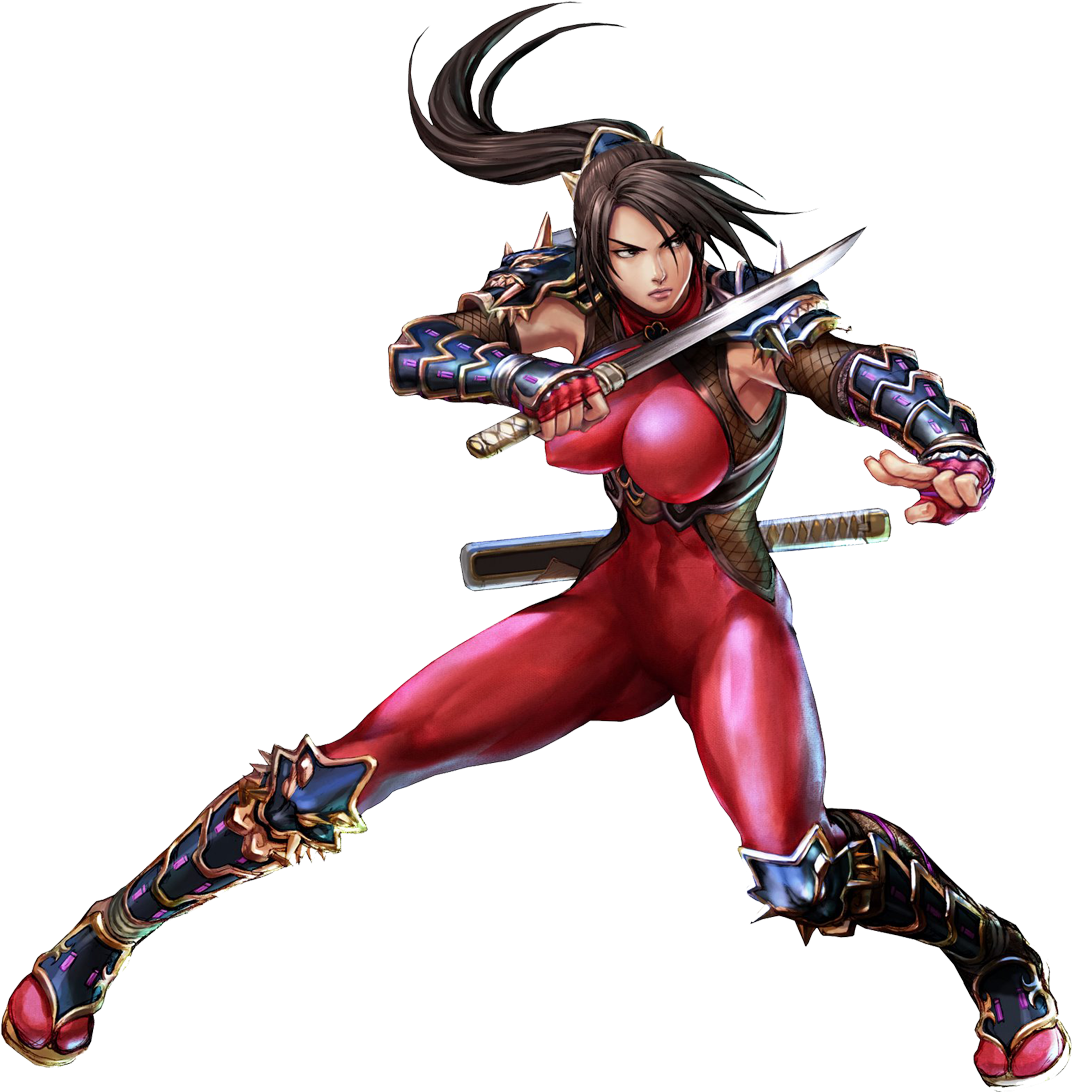 Warriorin Red Battle Stance PNG