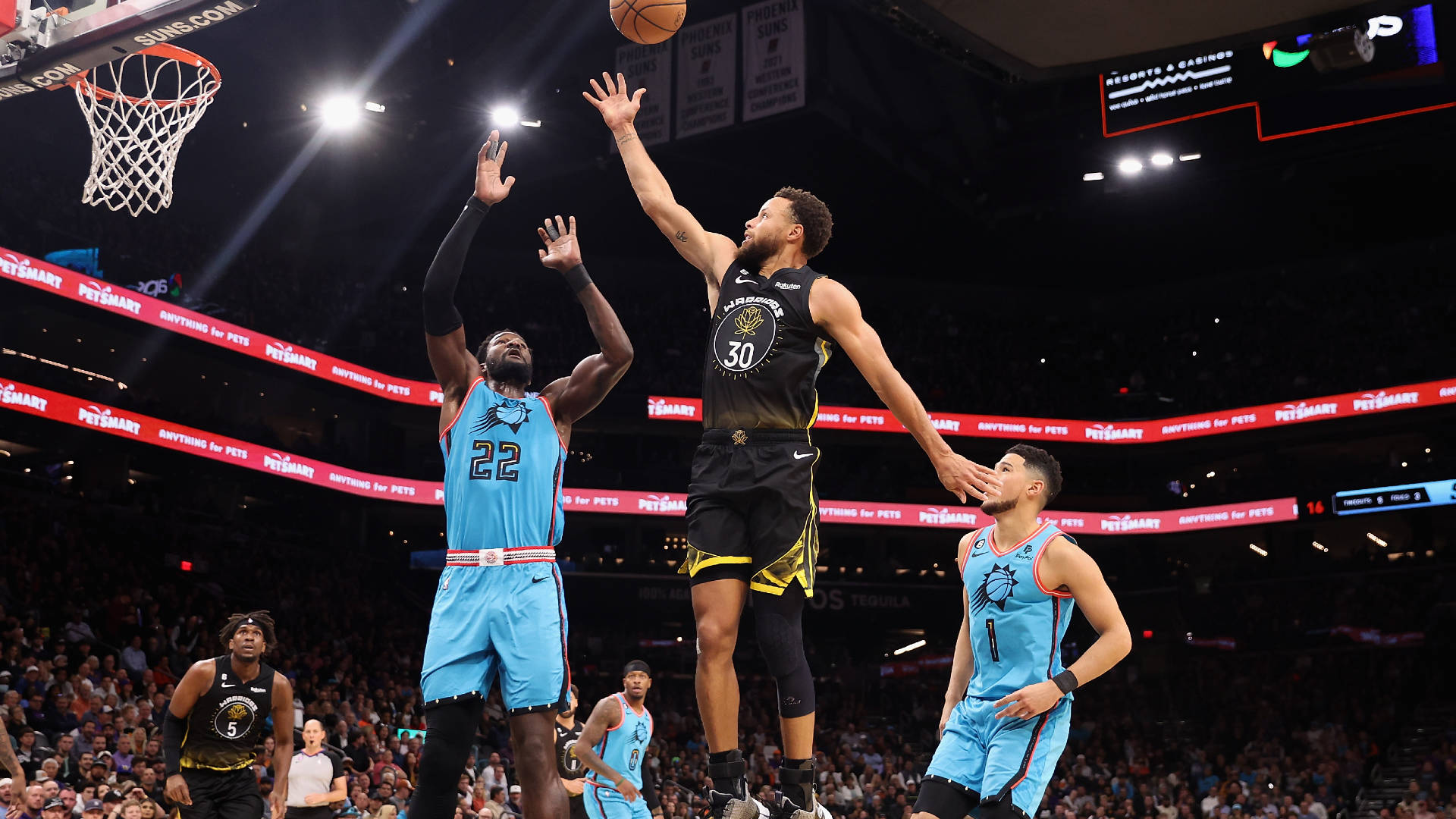 Warriors And Suns NBA Scores Wallpaper