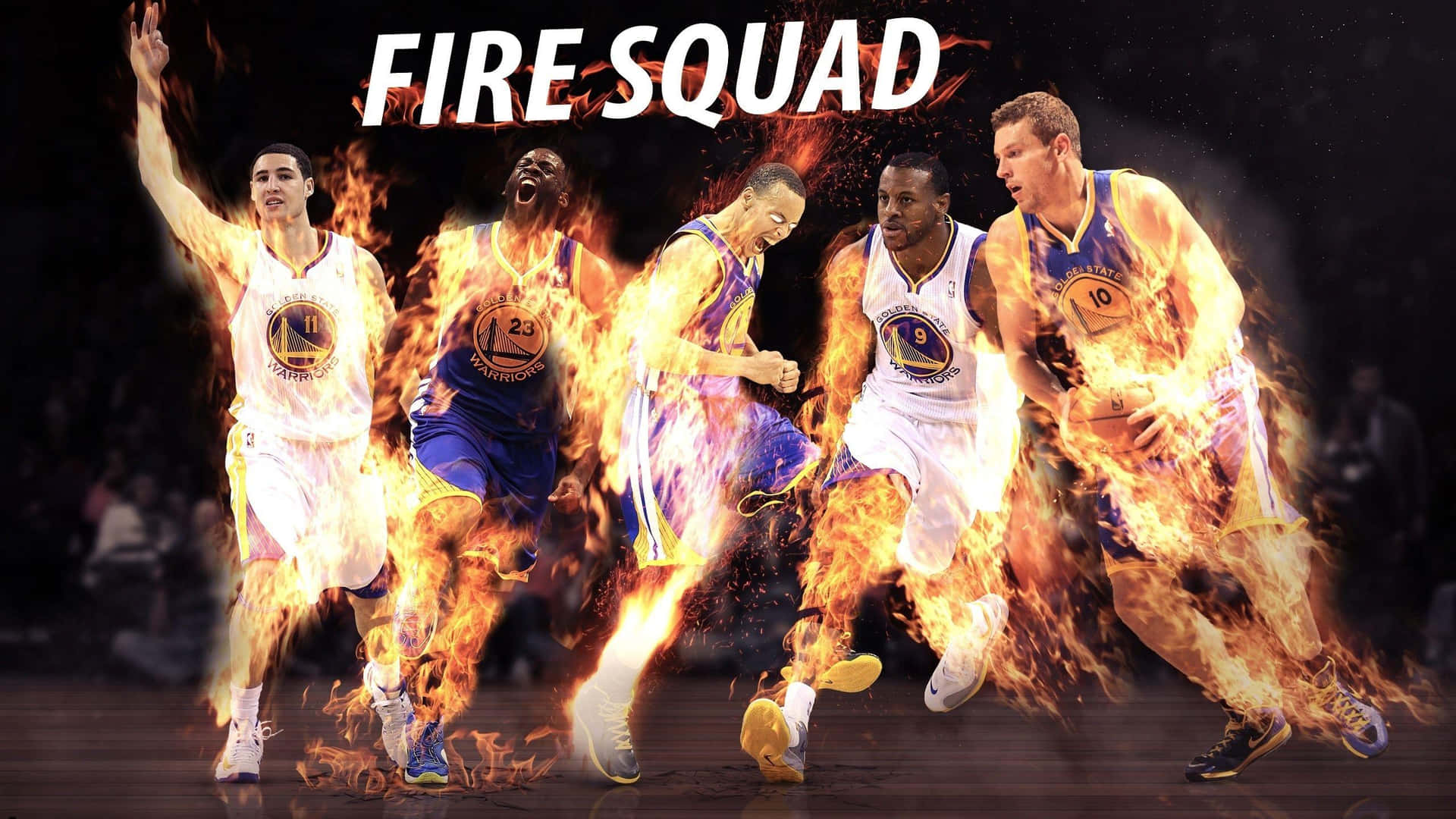 Warriors Fire Squad Basketball Team Wallpaper