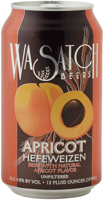 Wasatch Apricot Hefeweizen Beer Can PNG