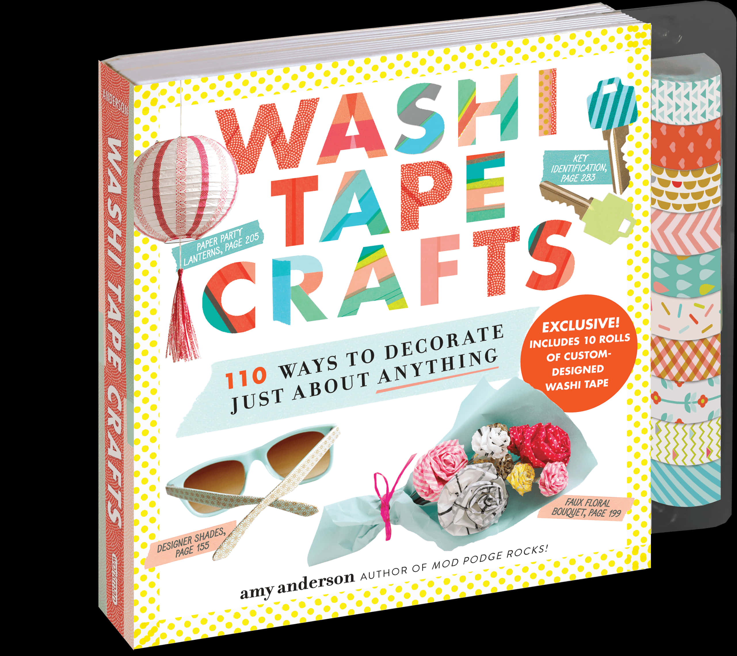 Washi Tape Crafts Book Cover PNG