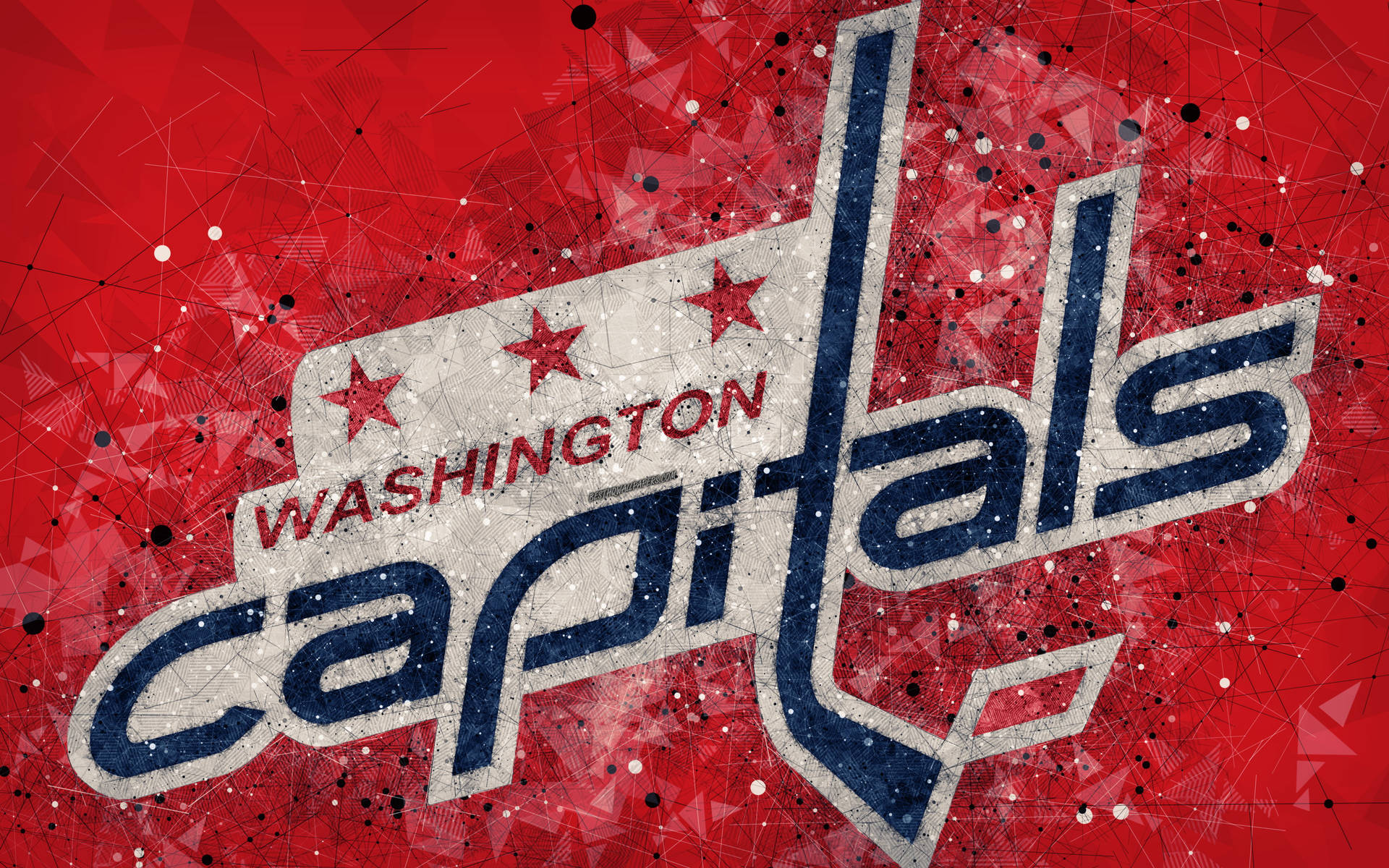 Caption: Washington Capitals' Abstract Themed Background Wallpaper