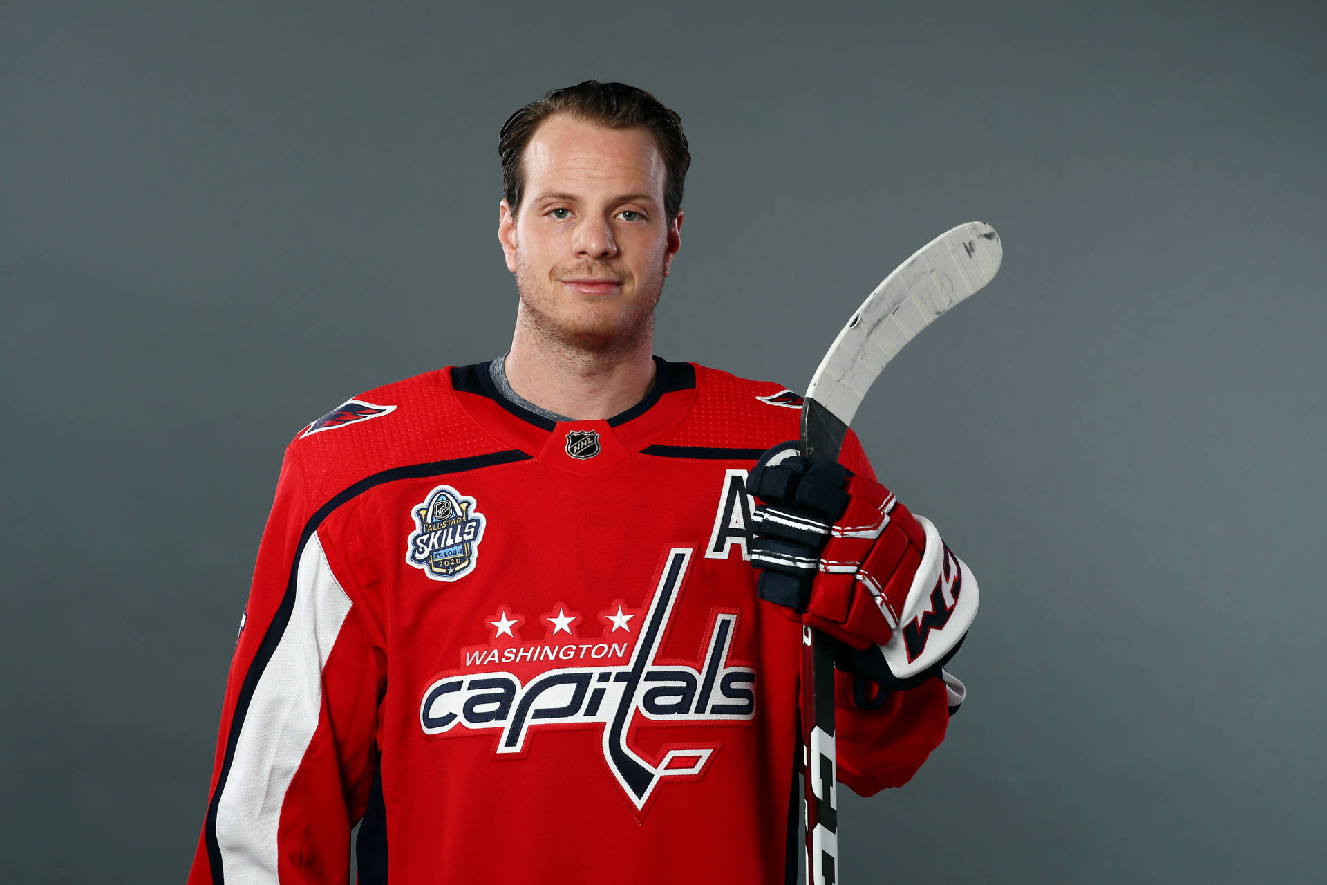 Washington Capitals John Carlson 2020 NHL All Star Portrætter Skrivebordsbaggrund Wallpaper