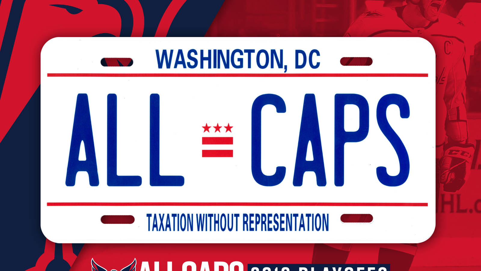 Washington Capitals License Plate Wallpaper