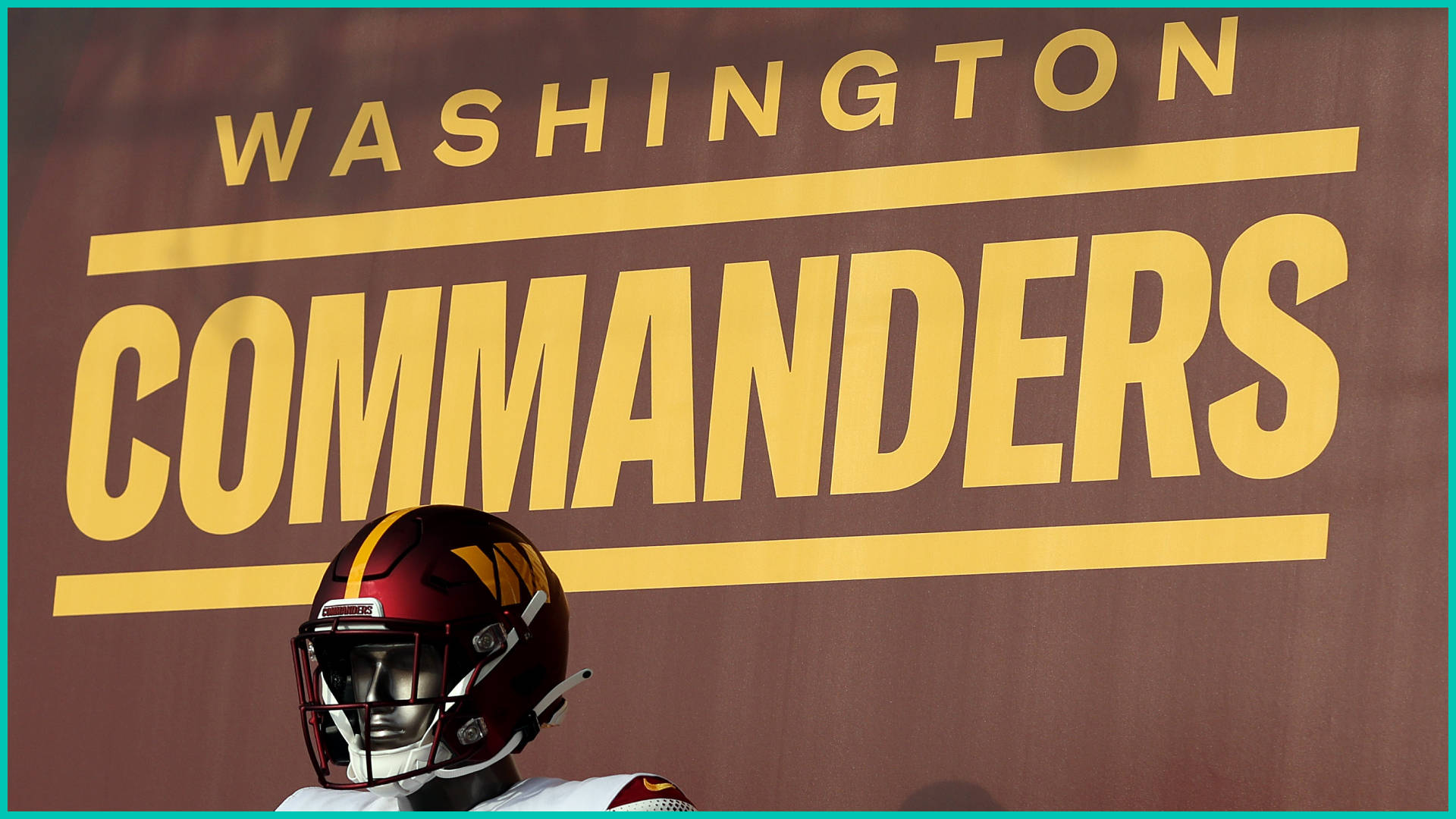 Washington Commanders Football Banner Wallpaper