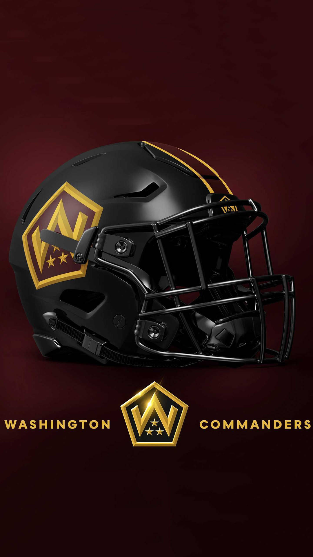 Washington Commanders Football Helmet Wallpaper