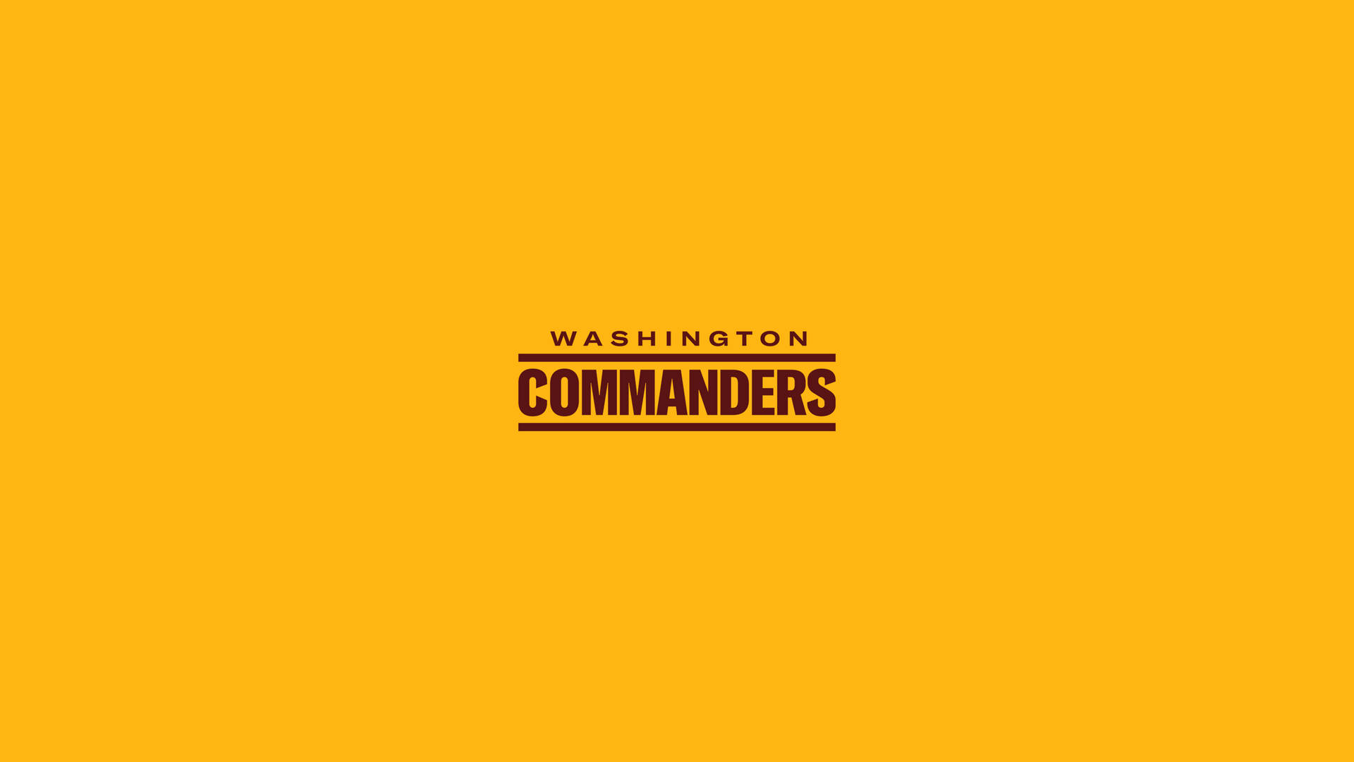Washington Commanders Minimalist Logo Wallpaper