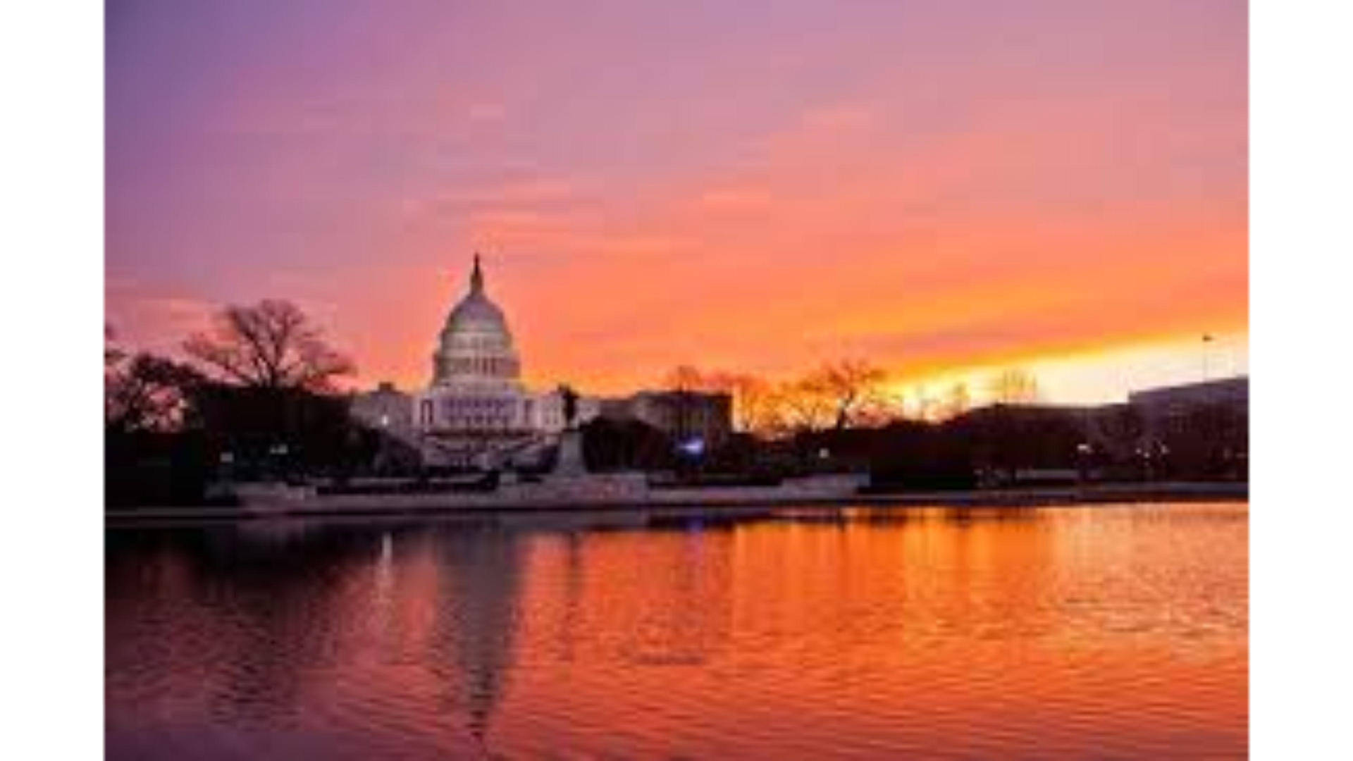 Washington, DC Bright Sunset Wallpaper