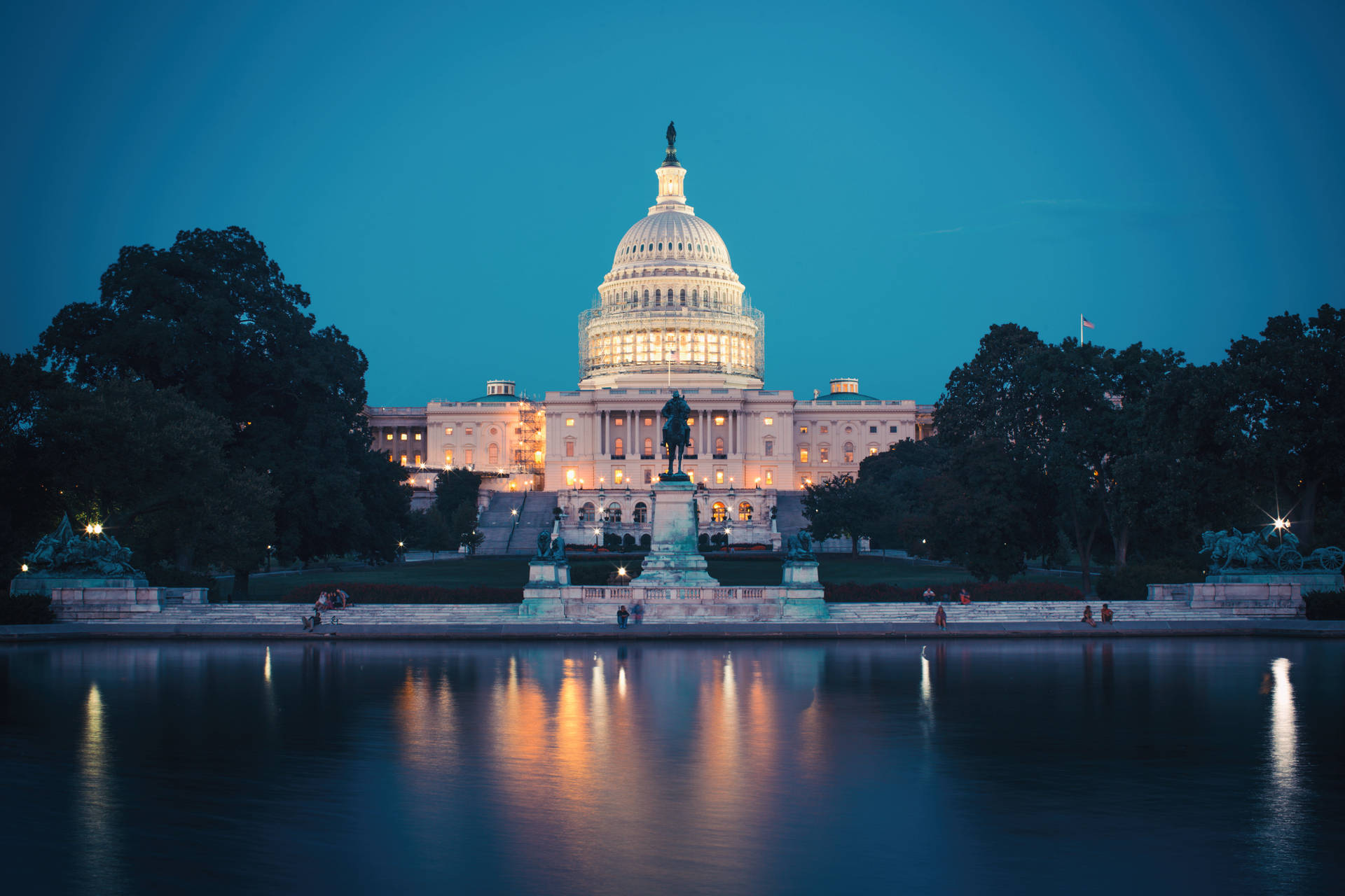 Washington DC Capitol Sunset Wallpaper