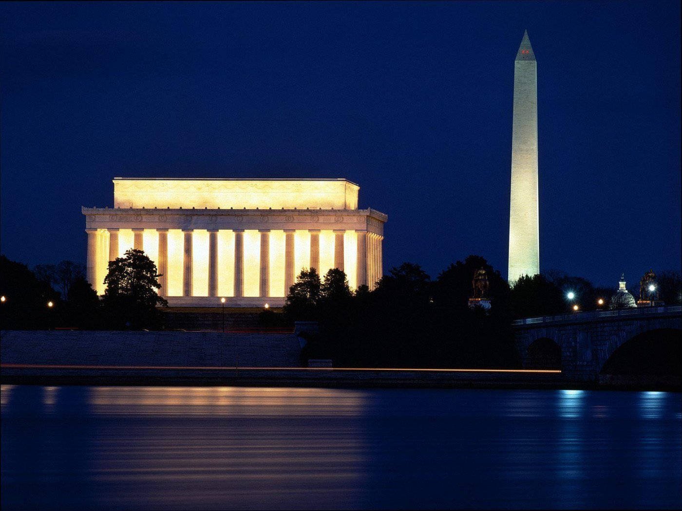 Unapanoramica Mozzafiato Sui Monumenti Iconici Di Washington Dc. Sfondo