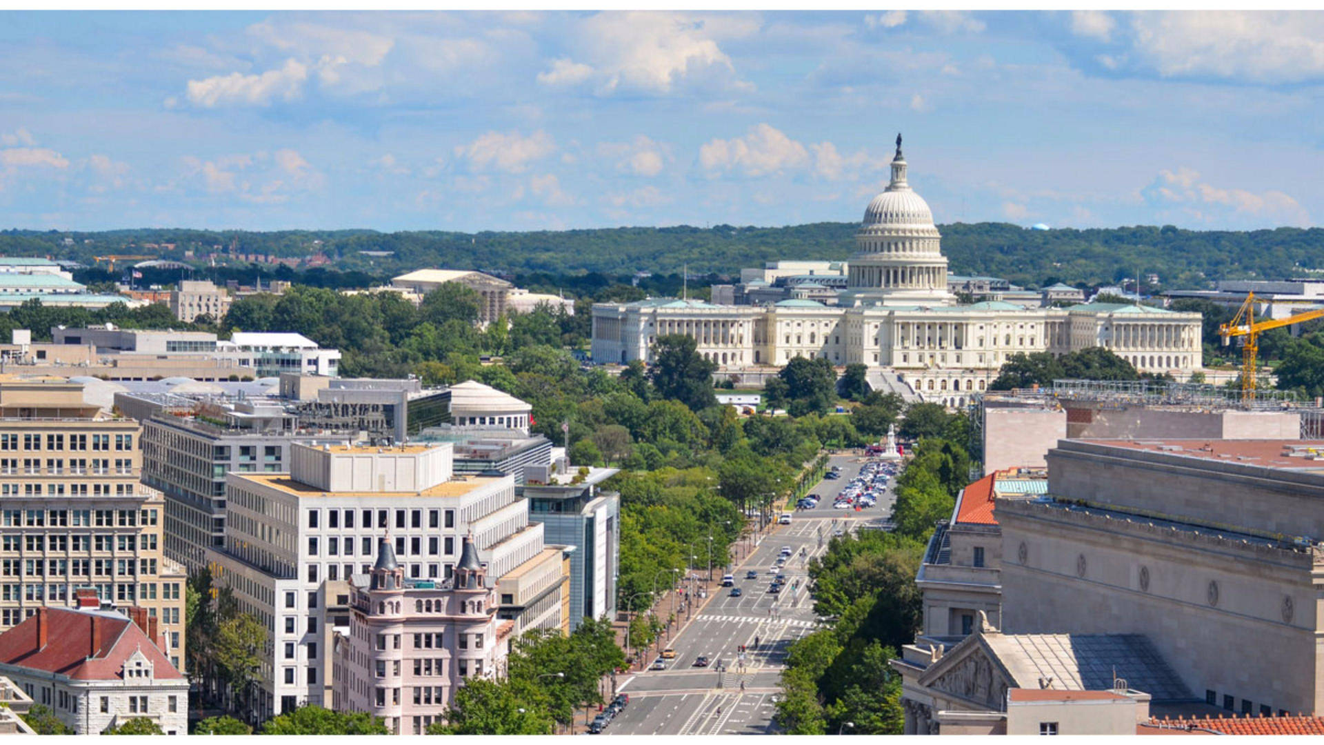 Washington, Dc Roads To Capitol Wallpaper