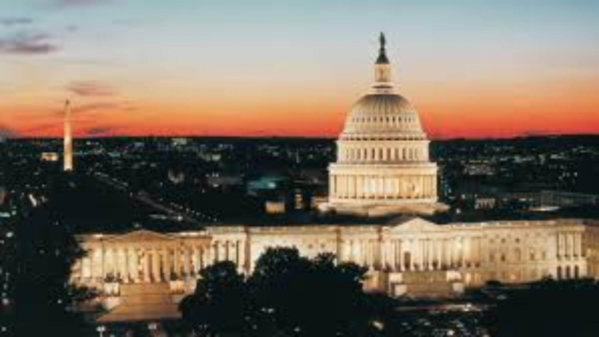 Washington, DC Sunset Horizon Wallpaper