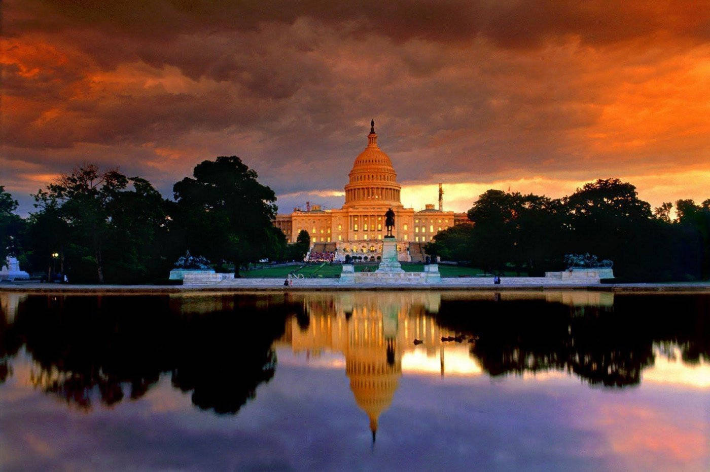 Washington,dc Sonnenuntergang Wallpaper