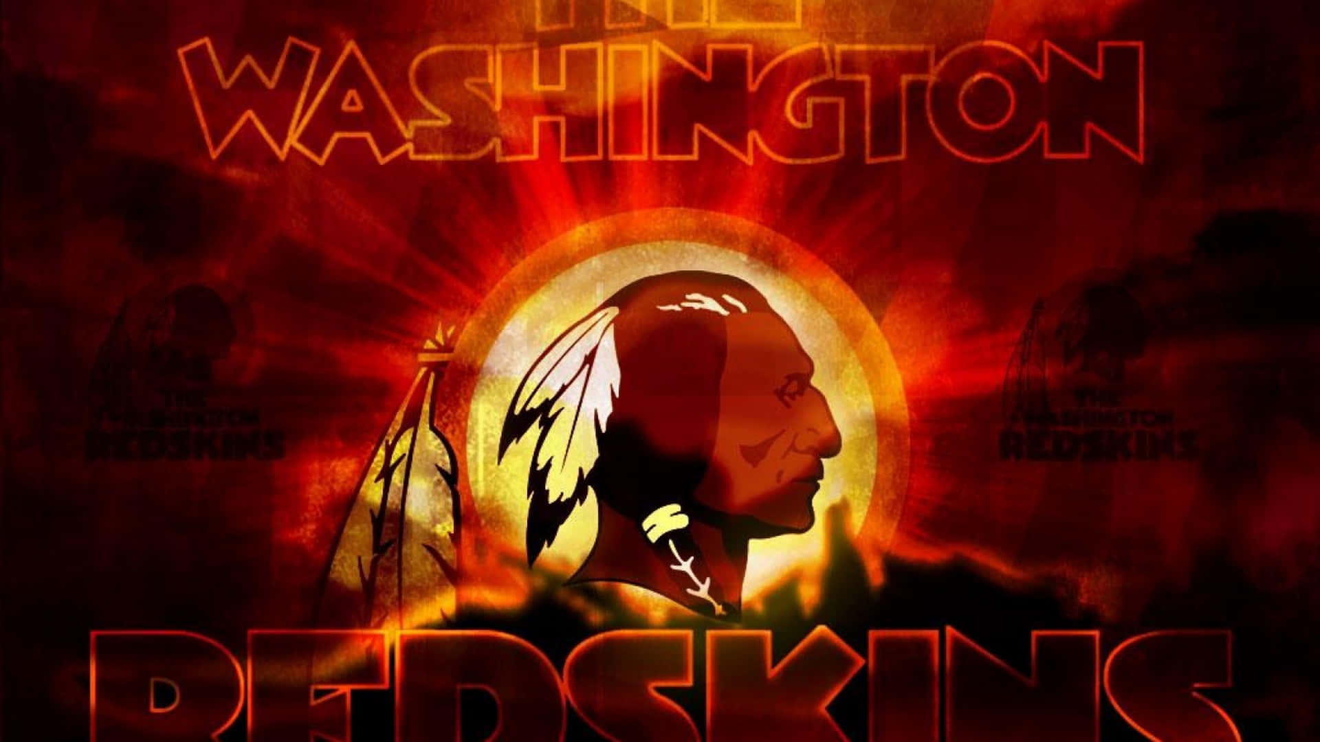 Washington Football Team in action on the field Wallpaper
