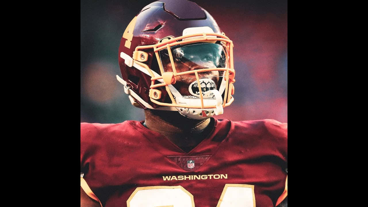 Washington Football Player Helmet Wallpaper