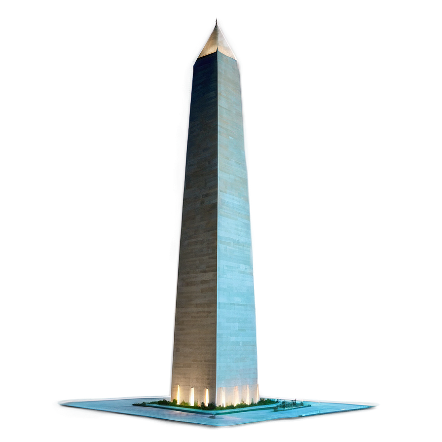 Washington Monument Glowing At Night Png 74 PNG