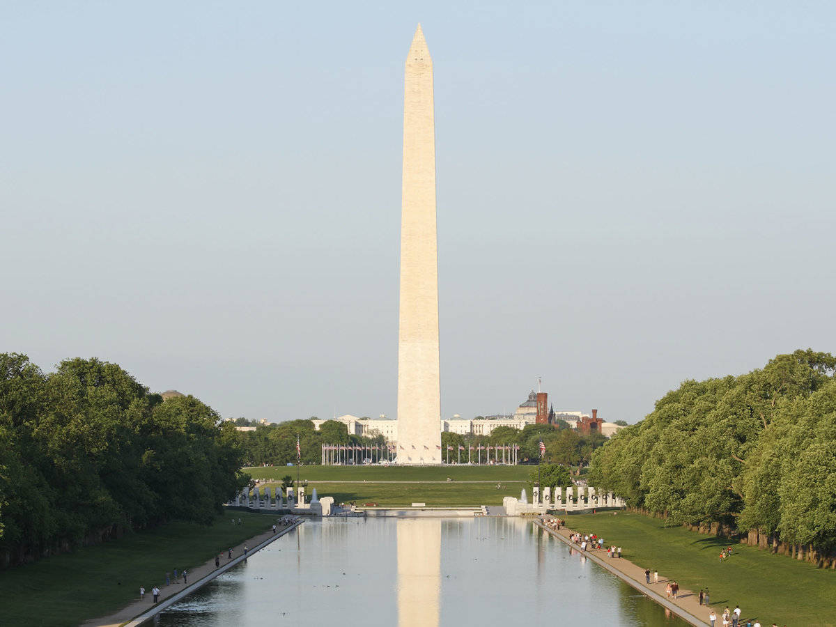 Monumentoa Washington, Cielo Gris. Fondo de pantalla