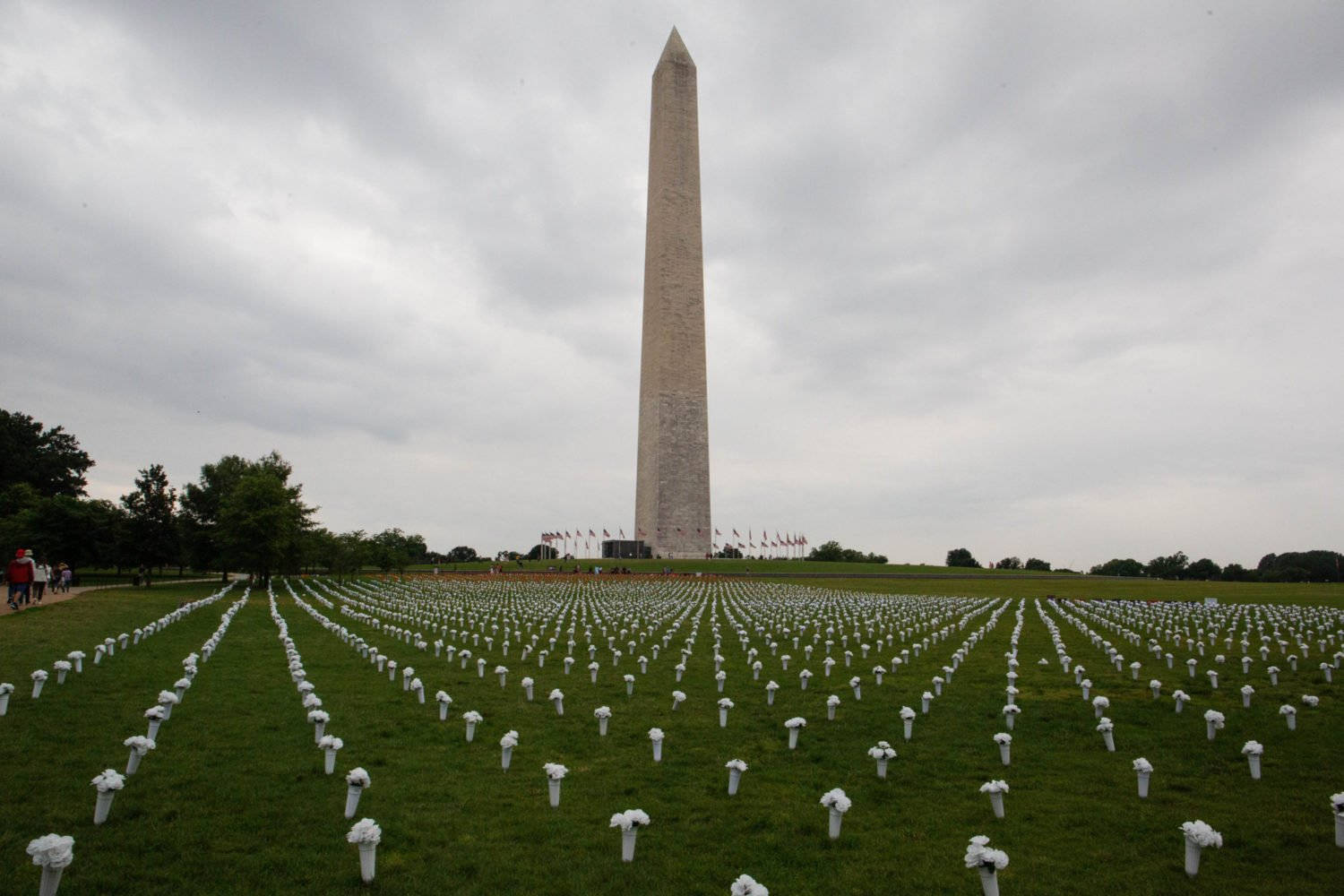 Monumentodi Washington Memoria Delle Vittime Della Violenza Armata. Sfondo