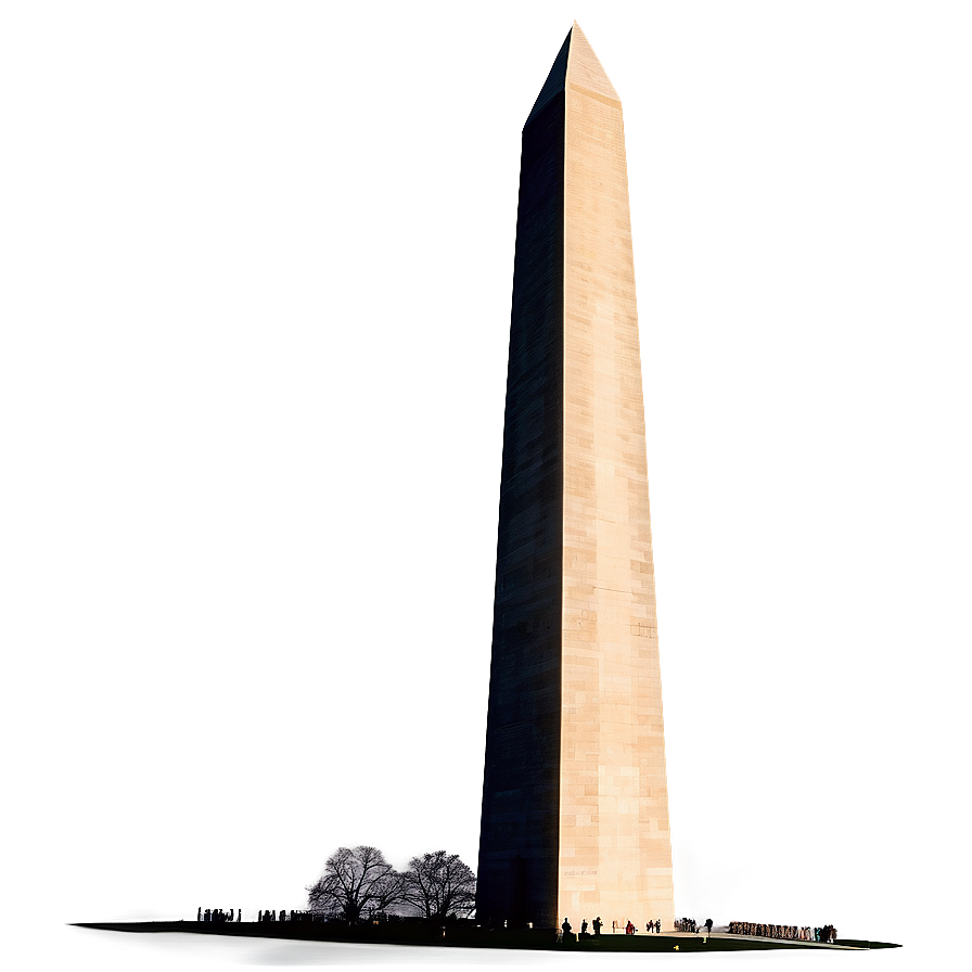 Washington Monument Silhouette Png 06202024 PNG