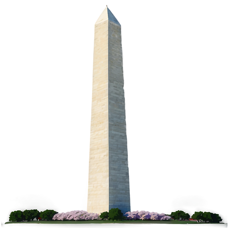 Washington Monument Spring Landscape Png 06202024 PNG
