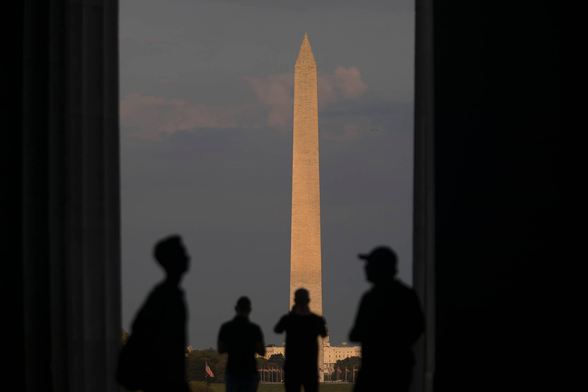 Washingtonmonument Bei Sonnenuntergang Wallpaper