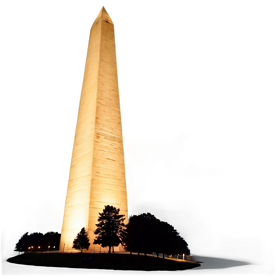 Washington Monument Under Starry Night Png 6 PNG