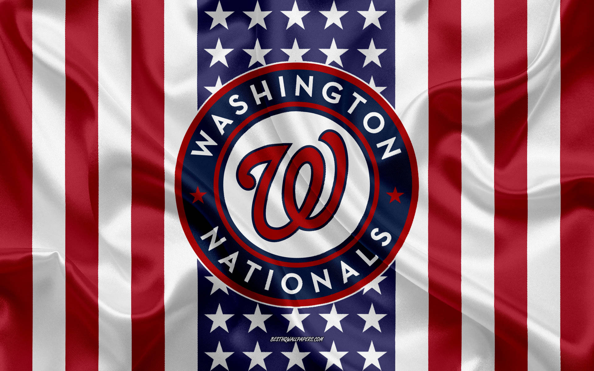 Washington Nationals American Flag Wallpaper
