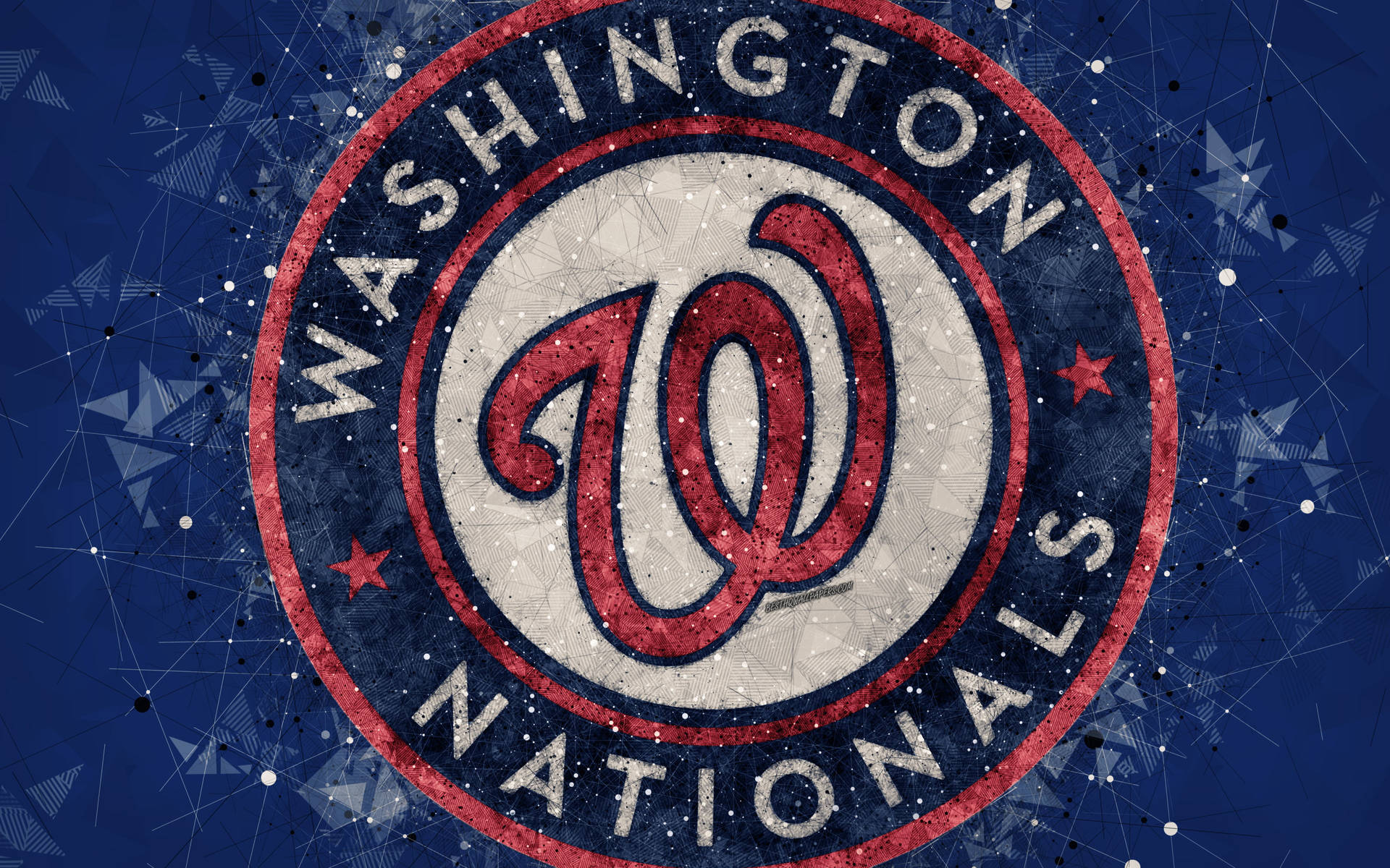 Washington Nationals Geometric Logo Wallpaper