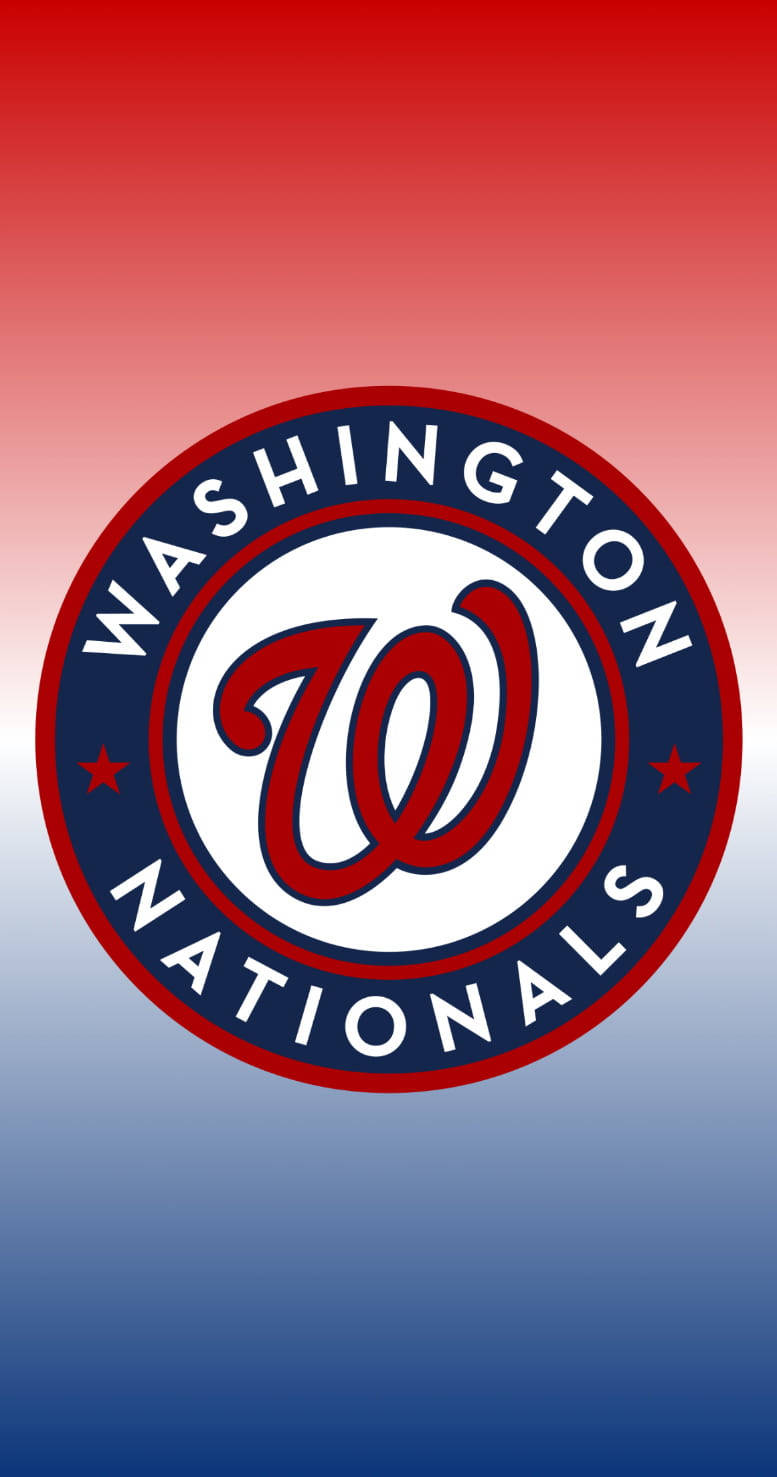 Washington Nationals Red Blue Ombre Wallpaper