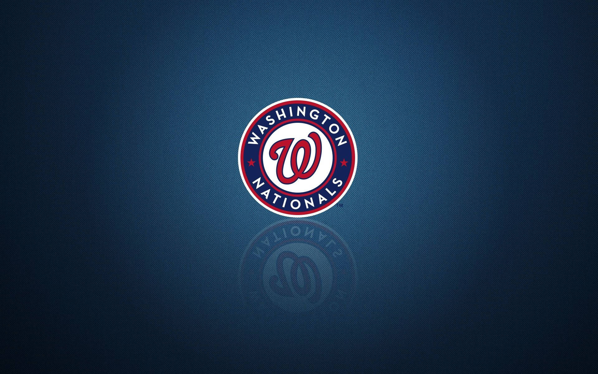 Washington Nationals Reflected Logo Wallpaper